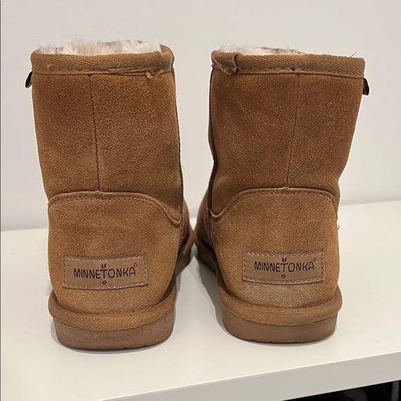 BearPaw Chestnut Suede Ankle Boots - Picture 2 of 7